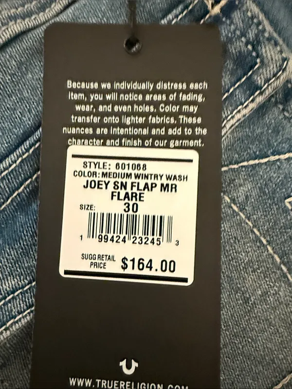 True Religion Women's Light Blue Bootcut Jeans with Signature Stitching - Image 9