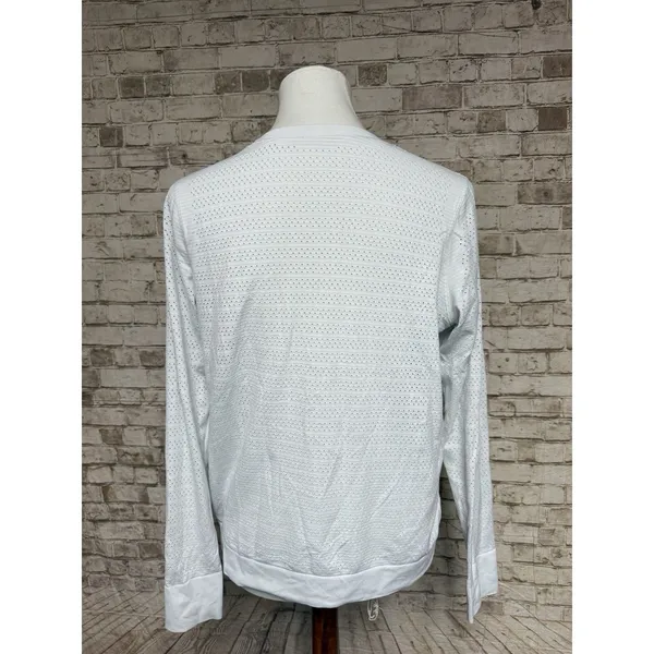 Lululemon Swiftly‎ Breathe Long Sleeve Top Womens 10 White Relaxed Fit Athletic - Image 5