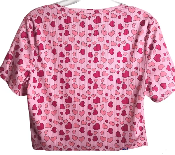 SheIn All Over Heart Crop Top - Image 5
