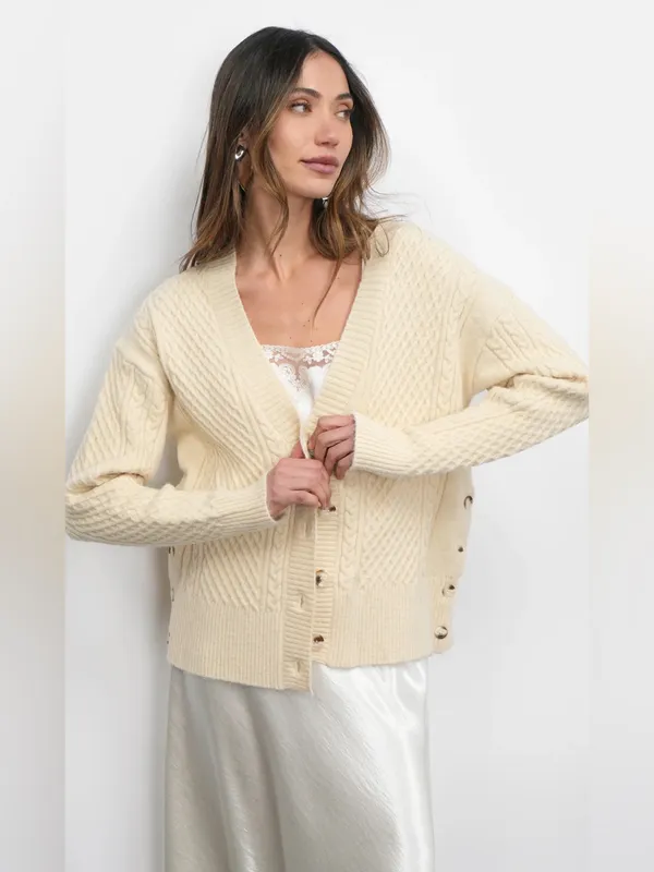 Greylin Vickie Cable Knit Oversized Cardigan Small NWT‎ - Image 4
