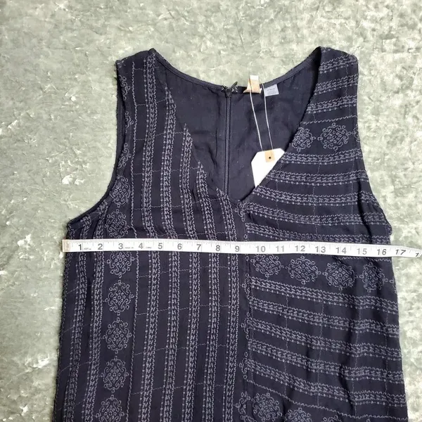 Roxy Black Sleeveless Embroidered Romper - Image 4