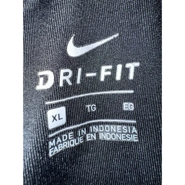 NIKE DRI-FIT Size XL Blue Athletic Activewear Shorts Fold Over Waist Just Do It - Image 2