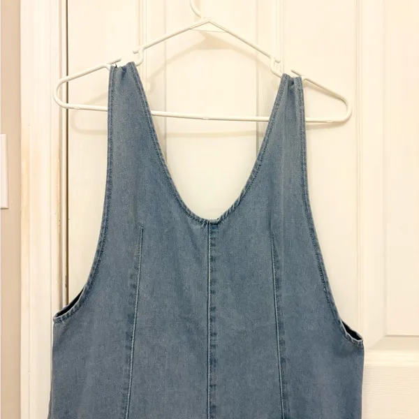 Greaidea Women’s High Roller Denim Shortalls in Light Blue - Image 10