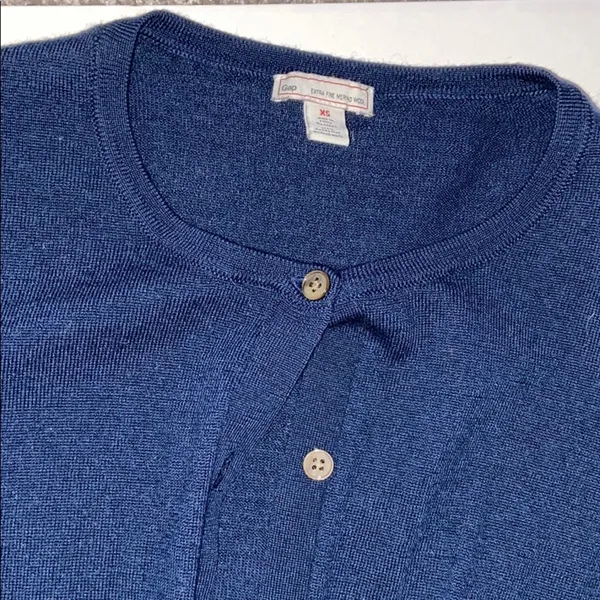 GAP NAVY BLUE CARDIGAN, WORN ONCE - Image 3