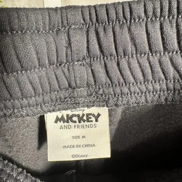 B137. Disney grey Mickey Mouse sweatpants Size M - Image 3