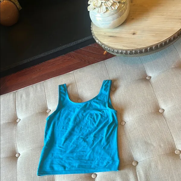 United Colors Of Benetton Blue Vibrant Nylon Stretchy Tank One Size - Image 2