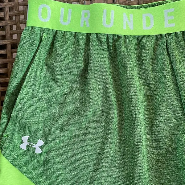 Under Armour Green Activewear Shorts - Image 3