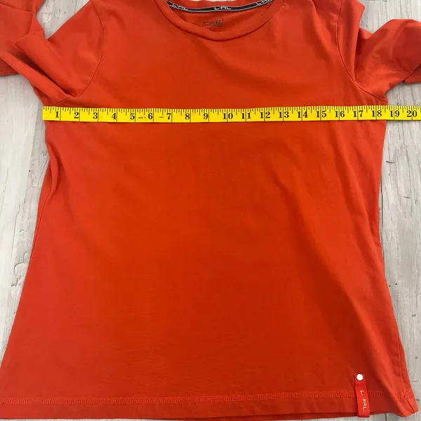Lauren Ralph Lauren Orange Long Sleeve Cotton Basic Plain Halloween Shirt Large - Image 8