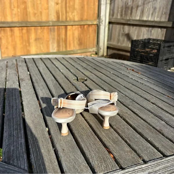 Women's Milan Slingback Heels - A New Day size 6‎ cream nwt pearl wedding summer - Image 5