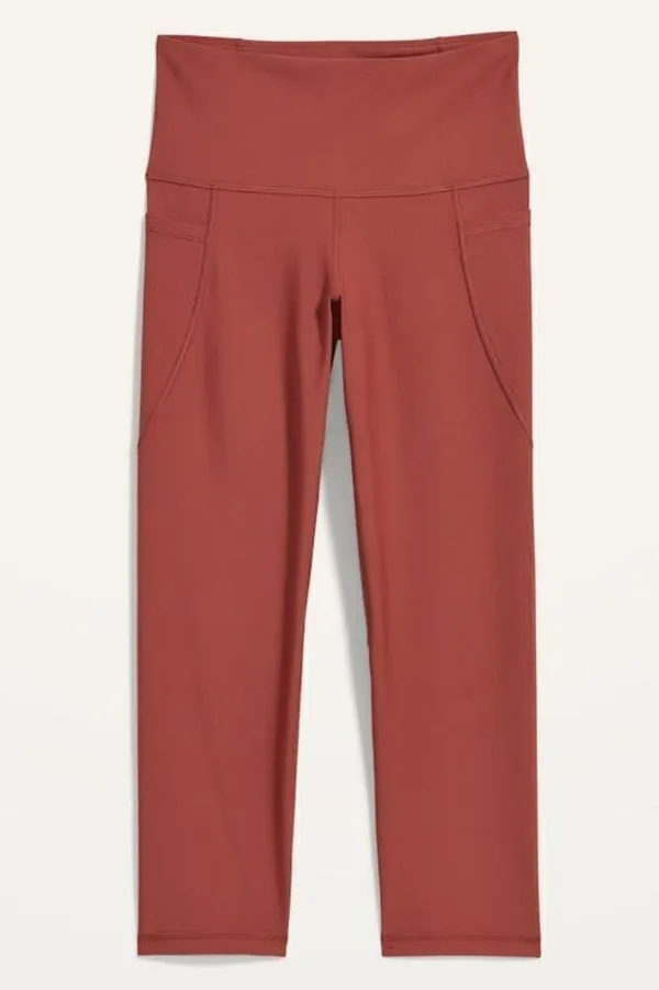 Old Navy Powersoft High Waisted Side Pocket Crop Leggings NWT Size Small - Image 4