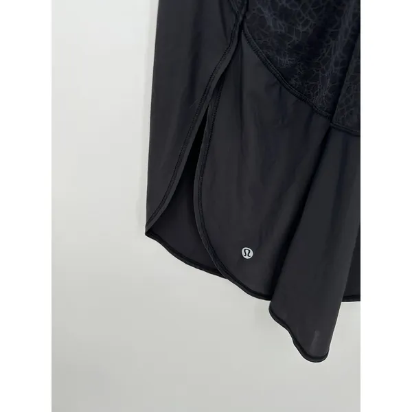 Lululemon Twist & Train Tank Women‎ Size 6 Black Workout Running Training - Image 5