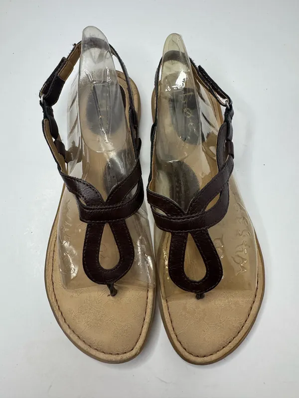 B.O.C Brown Vegan Leather Strappy Sandals Size 9 - Image 2