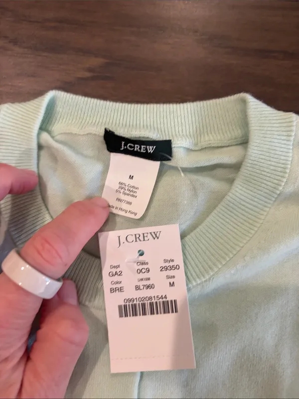 New With Tags JCrew Lightweight Jackie Cardigan Sz M - Image 2