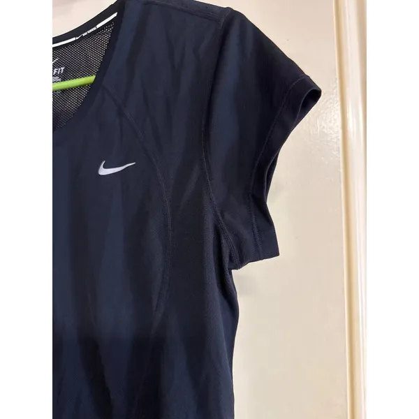 Nike Womens Black Dri-Fit Running T-Shirt Size L - Image 5