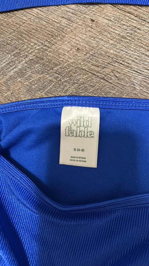 Wild Fable Blue Bikini Set Small - Image 3