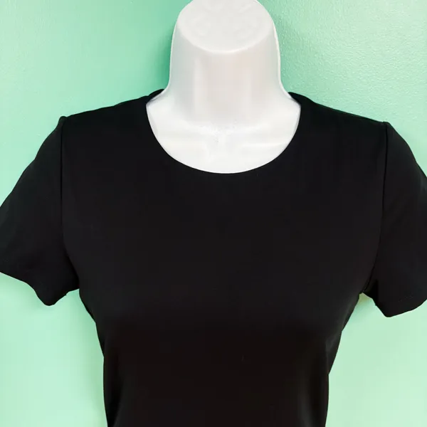 Spanx Black Short Sleeve Thong Bodysuit - Image 6