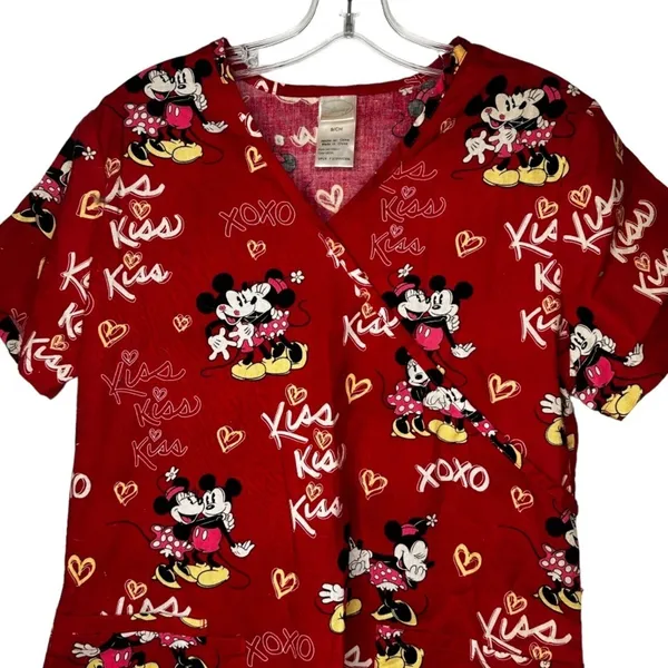 Disney Mickey Mouse Scrub Uniform‎ Shirt - Image 2