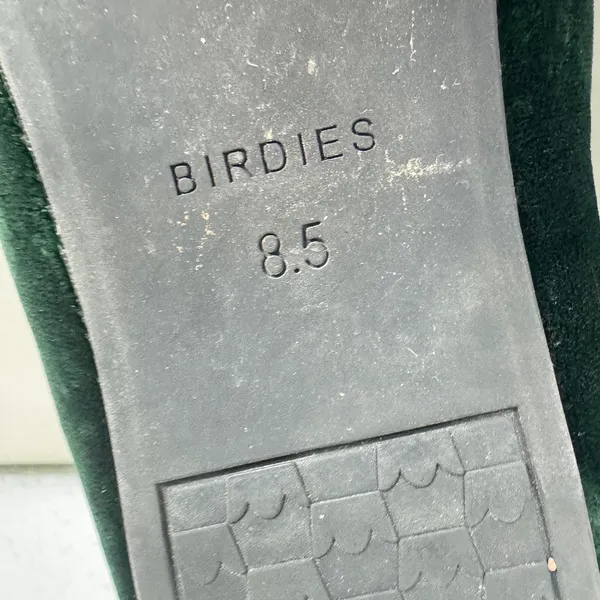 Birdies Forest Green Velvet Smoking Slipper Loafer Flats Womens Size 8.5 - Image 5