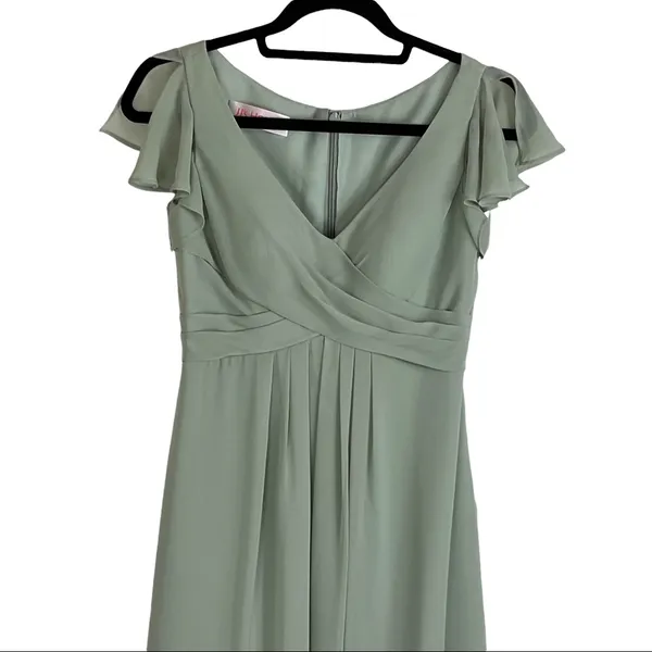 NWT JJ's House Chiffon Dress With Cascading Ruffles Pockets Size 0 - Image 5