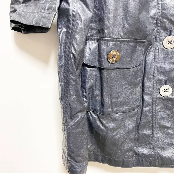 Michael Kors Steel Blue Raincoat - Image 2