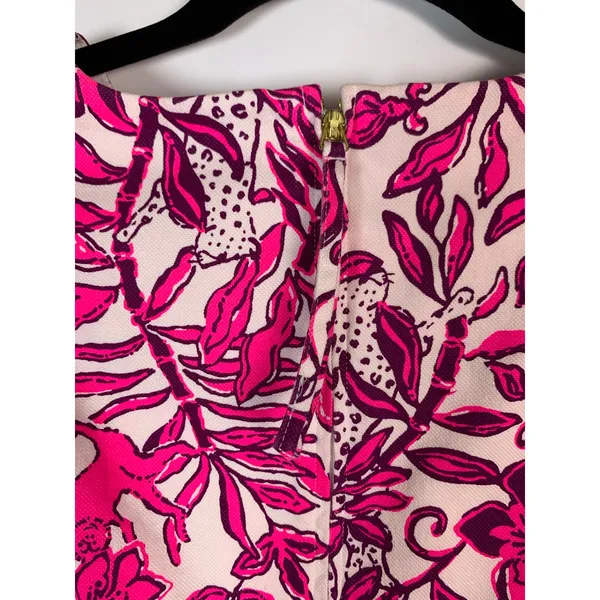 Lilly Pulitzer Mila Dress Size 6 Elderflower Blossom Lil Escape Plan Pink Floral - Image 12