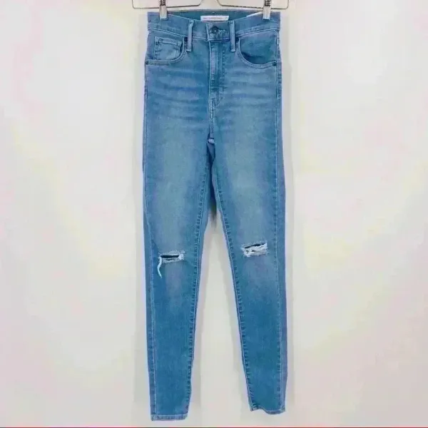 Levi's Distressed Women's Mile‎ High Super Skinny Distressed Jeans Size 25 - Image 5