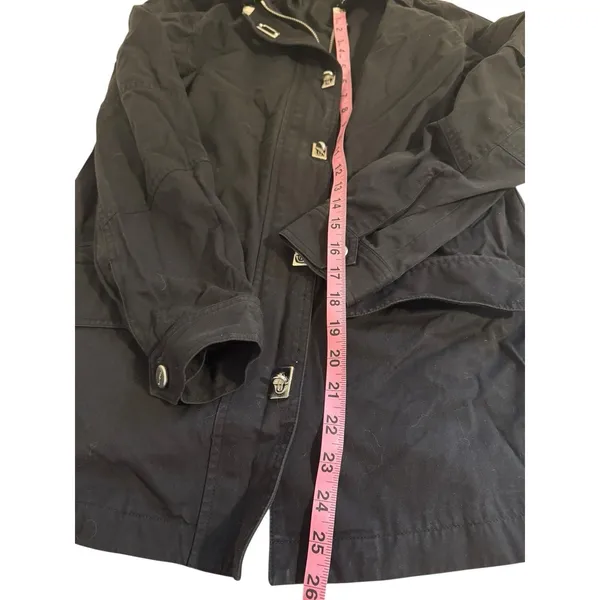 Ralph Lauren Womans Jacket Size Small Black Toggle Buttons Lightweight - Image 5