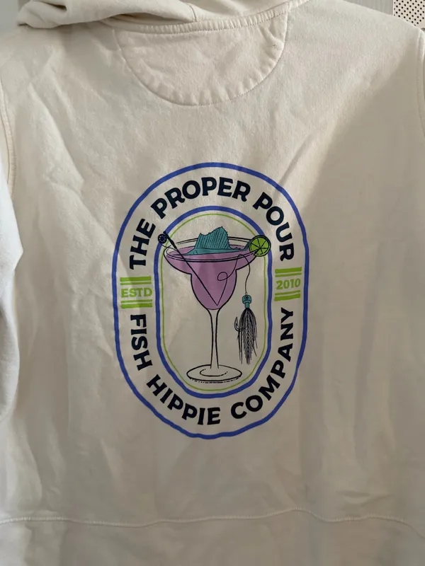Fish Hippie crop hoodie - Image 3