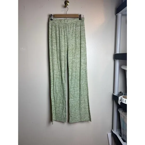 Song of Style Ribbed Emmett Pants in Green Heather Sz. M - Image 4