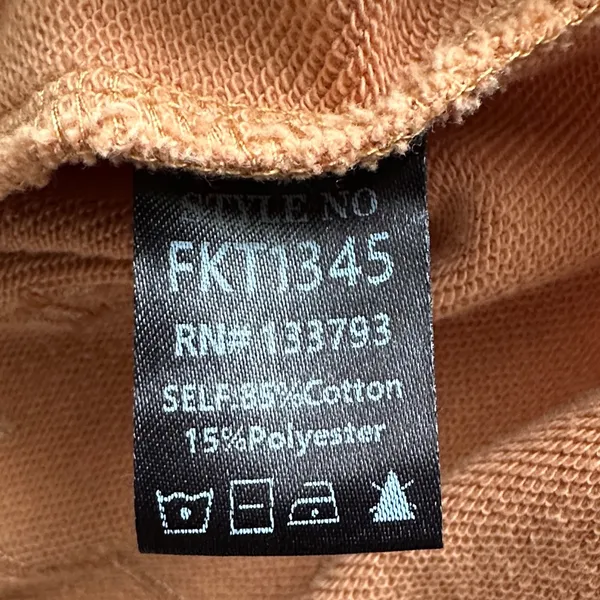 POL Women's Embroidered Design Faded Orange Brown Sweatshirt Size Large - Image 6