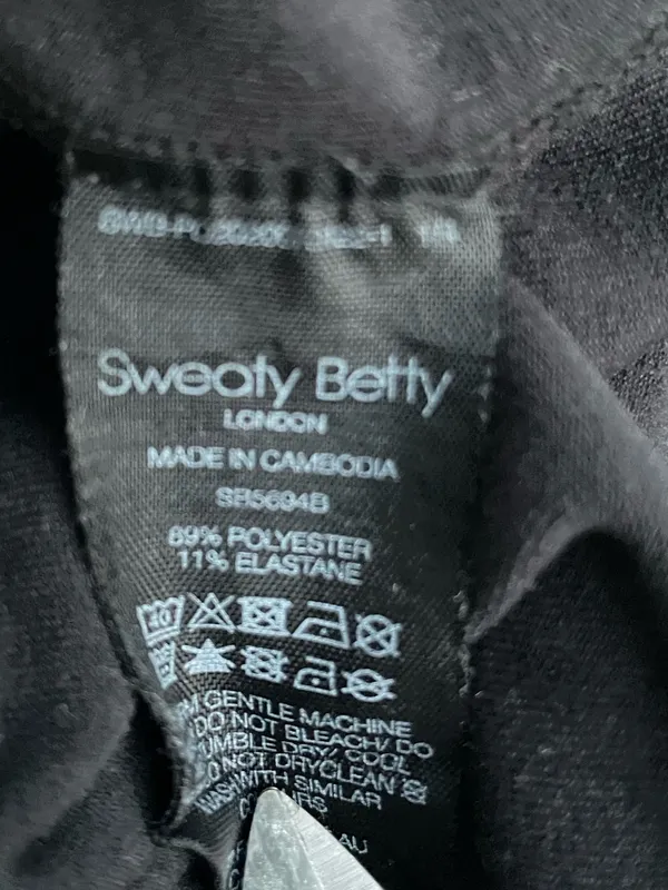 Sweaty Betty Jumpsuit Black Yoga One Piece, Size M, EUC - Image 9