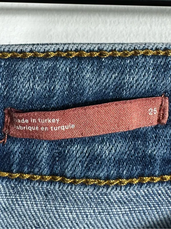 Pilcro Anthropologie High Rise Flare Jeans Womens 25 Medium Wash Stretch‎ Denim - Image 12