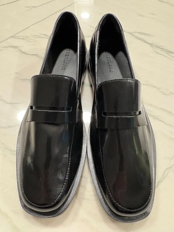 Everlane The Penny Loafer in Black Leather 7 New with box Womens Oxfords - Image 5