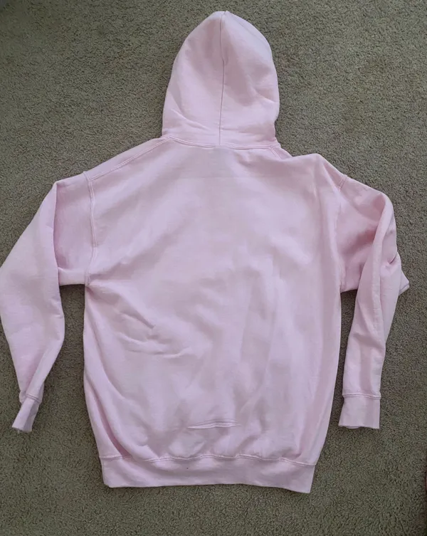 Gildan Phi Mu Pink Fleece Hoodie - Image 4