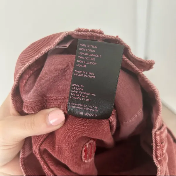 BDG Red Issa High Waisted Cowboy Jeans - Image 6
