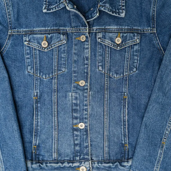 Vintage 90s Eddie Bauer Denim Jacket - Dark Blue Jean Trucker Jacket - Image 2