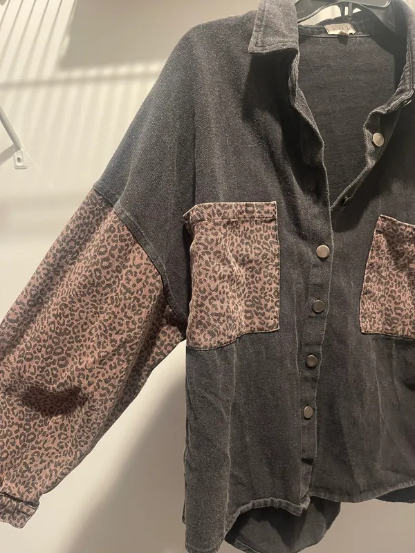 POL Black Leopard Jacket - Image 2