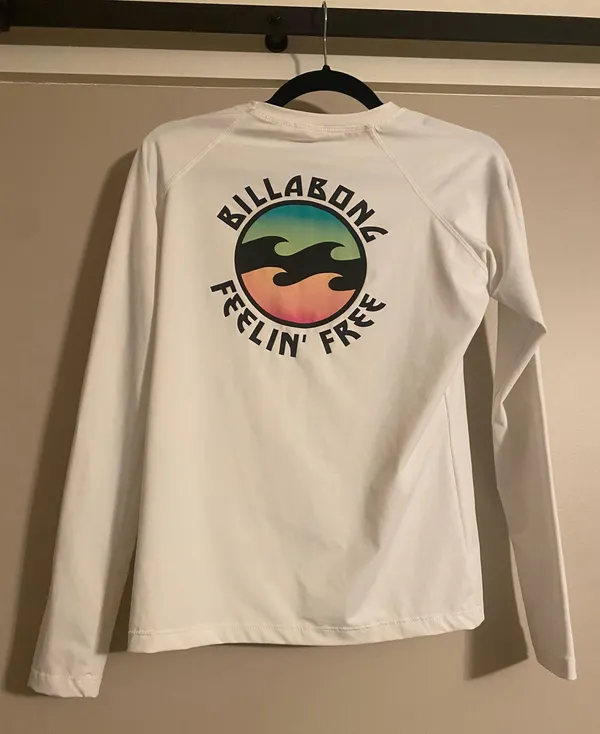 Billabong White Rash Guard - Image 3