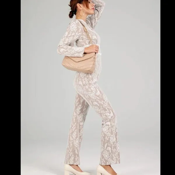Aro‎ lora Full lace high waist jumpsuit Small - Image 2