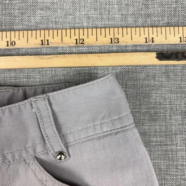 Jamie Sadock Shorts Womens 8 Gray Golf Bermuda Cargo Zip Pockets 9 Inseam - Image 4