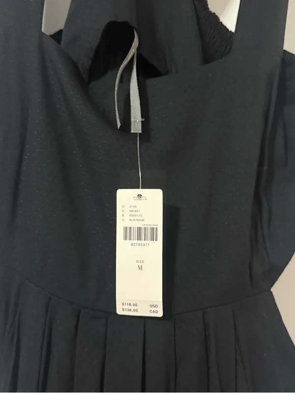 NWT Anthropologie Black‎ Side Cut Out Maxi Dress Medium - Image 6