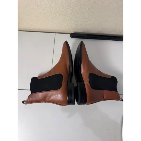 Everlane Chelsea Boot Women Size 8 Brown Leather Square‎ Toe Minimalist - Image 6
