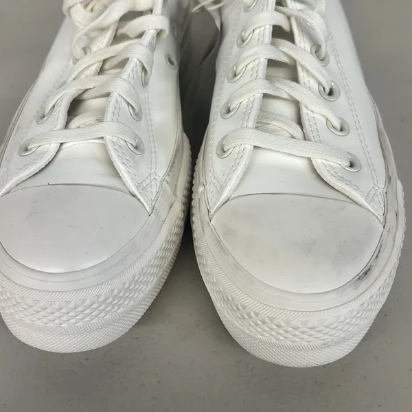 Converse sz8.5 all white CT ox lift platform sneaker 564429c solid shoe - Image 8