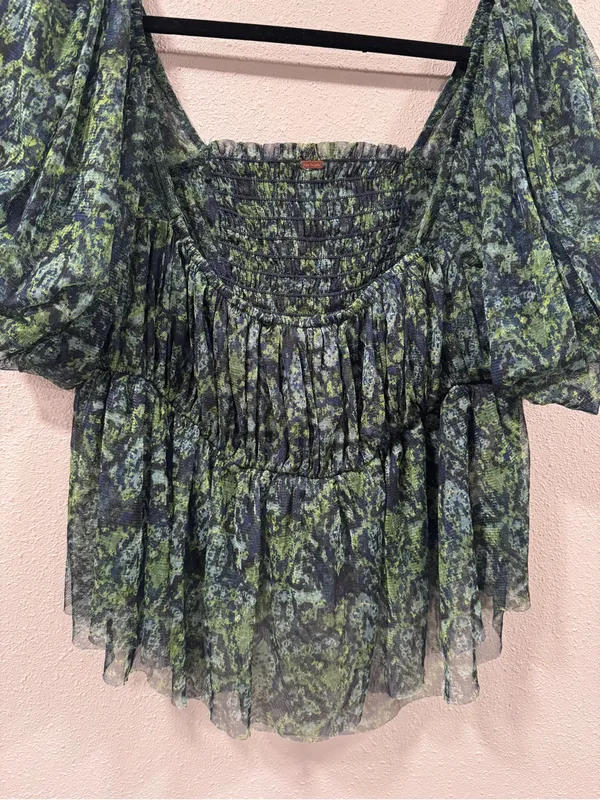 Free People Penelope Printed Smock Top - Image 4