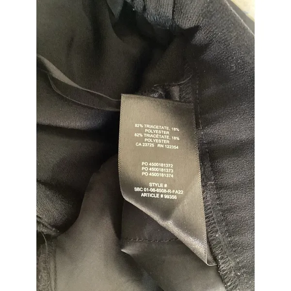 Aritzia Babaton Black Crepe Cohen Tapered Ankle Trouser Pants High Rise 8 - Image 7