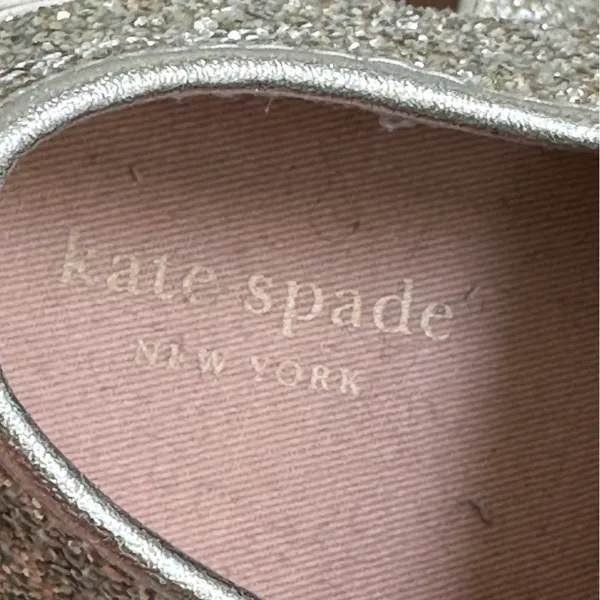 Kate Spade Vale Sneaker in Silver Glitter Sparkle - Image 9