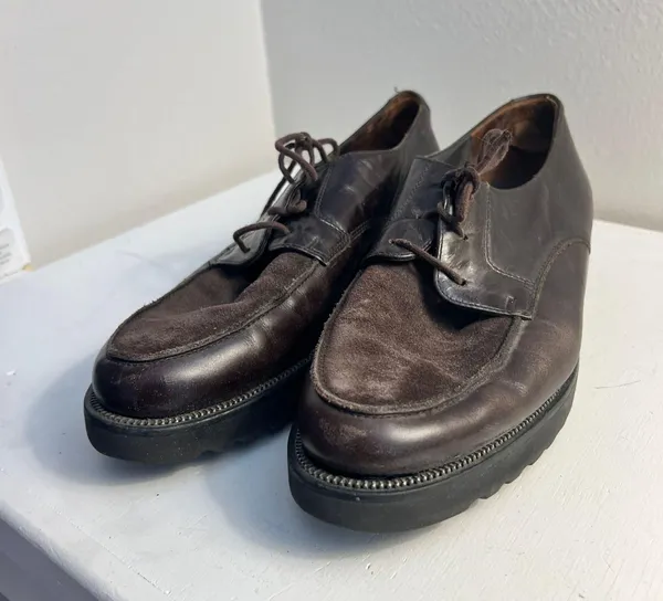 Paul Green Brown Suede Loafers - Image 4