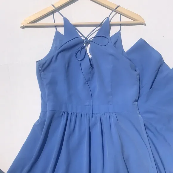 1. State Blue Strappy Back Slit Skirt Maxi Dre‎ - Image 10