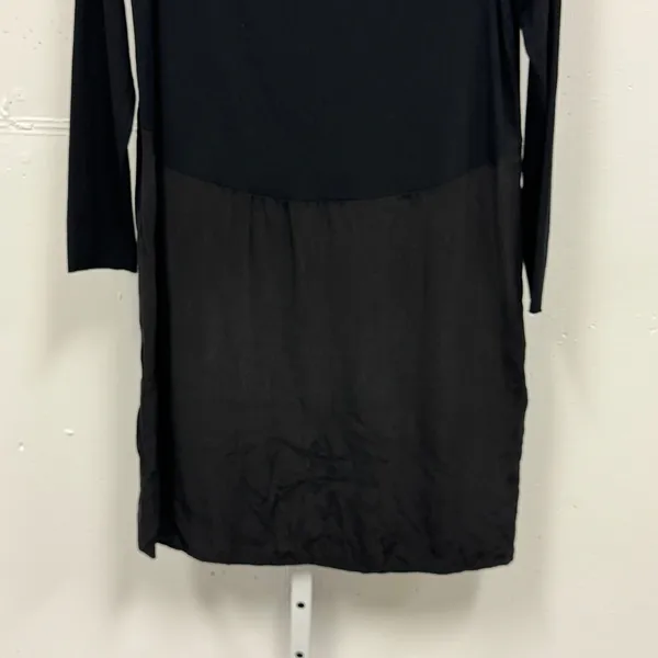COS Mixed Media Cupro Viscose Long Sleeve Shift Dress‎ Women's Small - Image 5