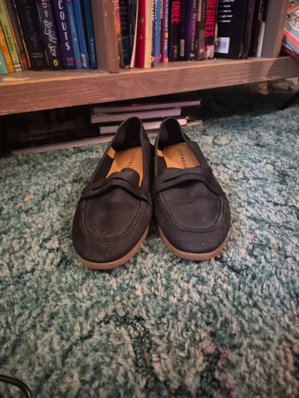 Lucky Brand Black Leather Loafers - Image 2